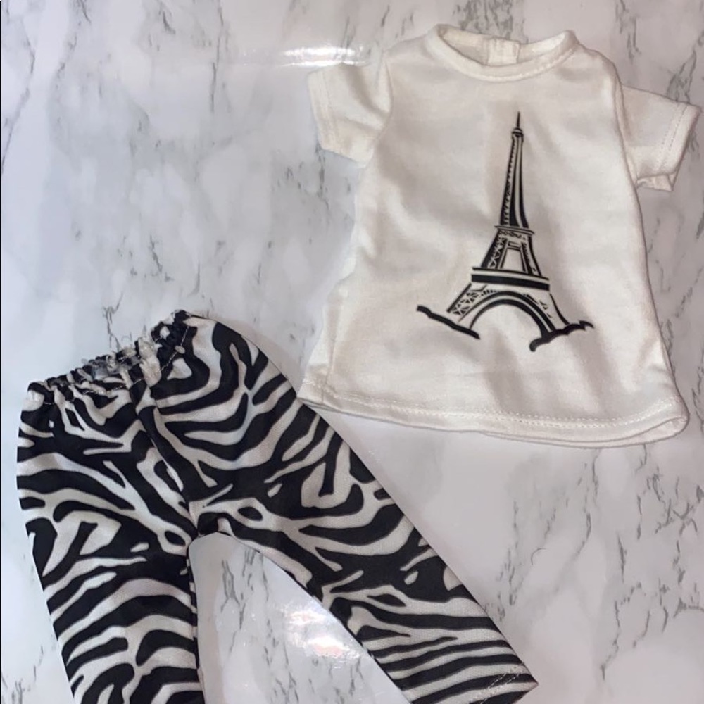 A Zebra Print set for 18 inch dolls